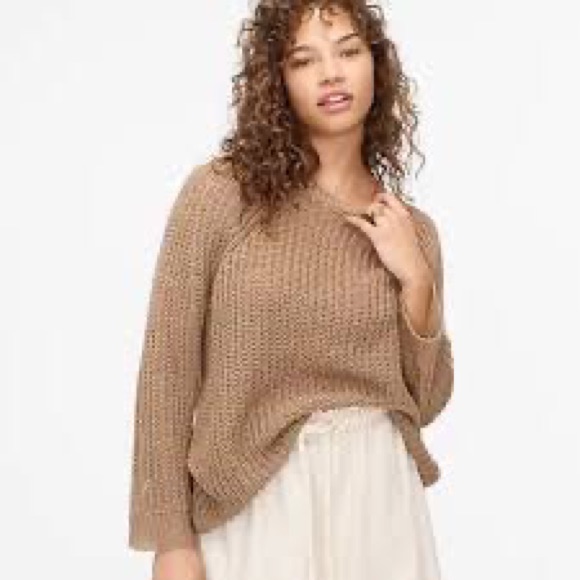Relaxed-Fit Linen Beach Sweater